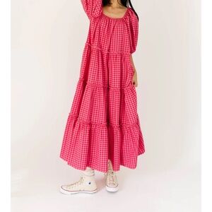Zoco Daymaker Dress in Pink Gingham